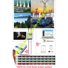 10KW Solar On-grid power generation system; Electricity Production 50~70KWh/day